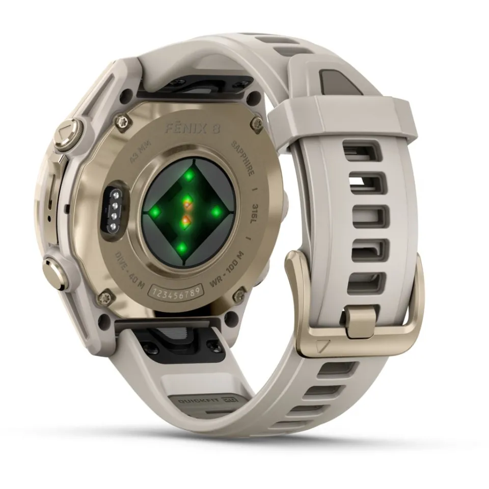 FENIX 8 43 MM AMOLED SAPPHIRE TRÄNINGSKLOCKA